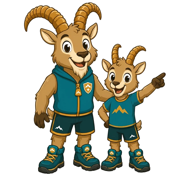 Steinbock-Maskottchen der Kinderarztpraxis Chur West
